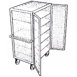 Shelf Trolley With Retaining Mesh Sides